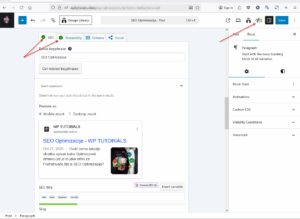 Seo Optimizacija YOAST delimična optimizacija