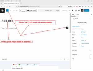 Postavljanje Stranice ili Posta